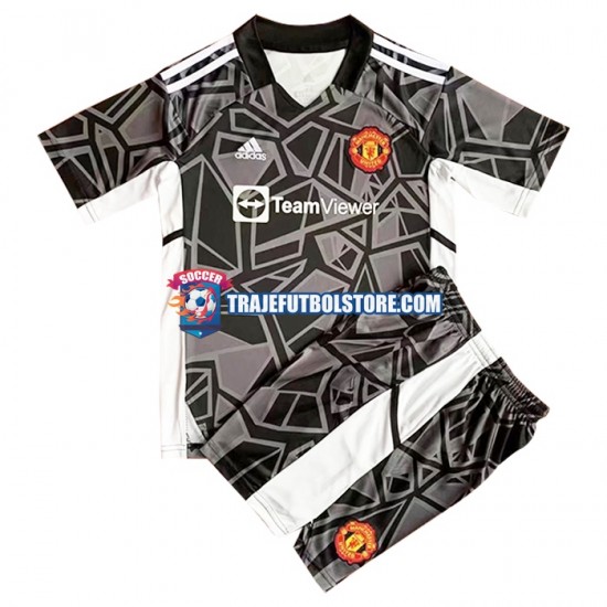 Camiseta 2ª Manchester United Portero Niño 2022-2023 Manga Corta