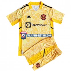 Camiseta 1ª Manchester United Portero Niño 2022-2023 Manga Corta