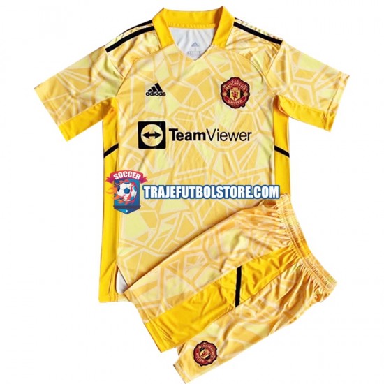 Camiseta 1ª Manchester United Portero Niño 2022-2023 Manga Corta