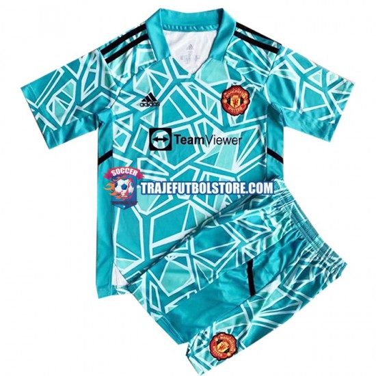 Camiseta 3ª Manchester United Portero Niño 2022-2023 Manga Corta