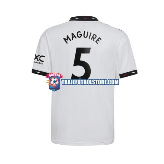 Camiseta 2ª Manchester United Harry Maguire 5 Hombre 2022-2023 Manga Corta