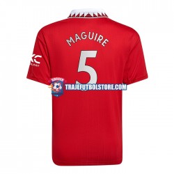 Camiseta 1ª Manchester United Harry Maguire 5 Hombre 2022-2023 Manga Corta
