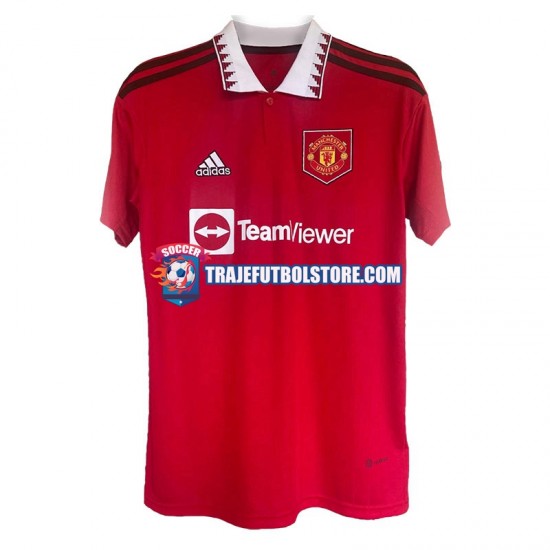 Camiseta 1ª Manchester United Hombre 2022-2023 Manga Corta