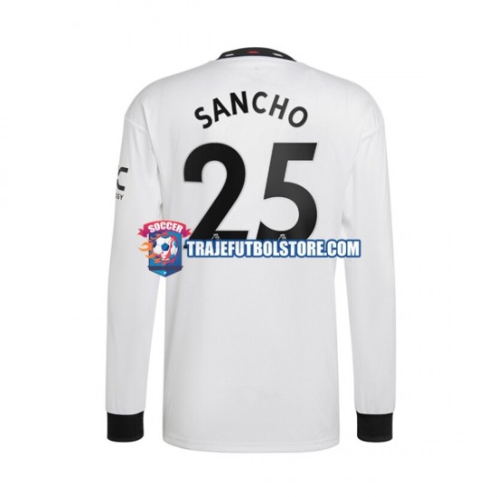 Camiseta 2ª Manchester United Jadon Sancho 25 Hombre 2022-2023 ML