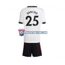 Camiseta 2ª Manchester United Jadon Sancho 25 Hombre Niño 2022-2023 Manga Corta
