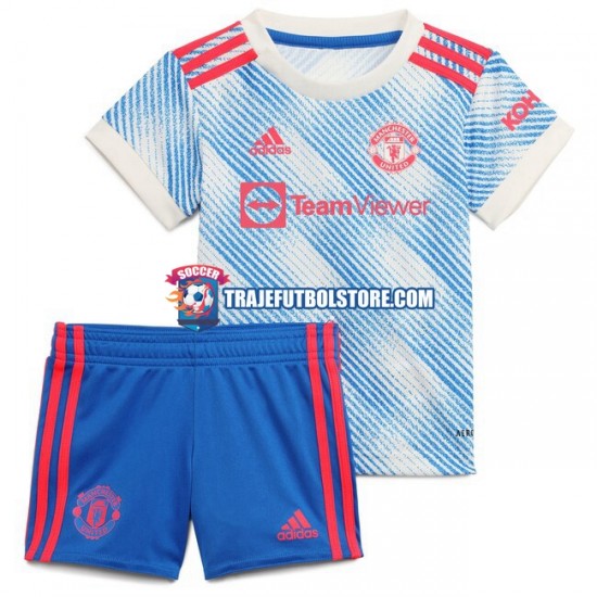 Camiseta 2ª Manchester United Niño 2021-2022 Manga Corta