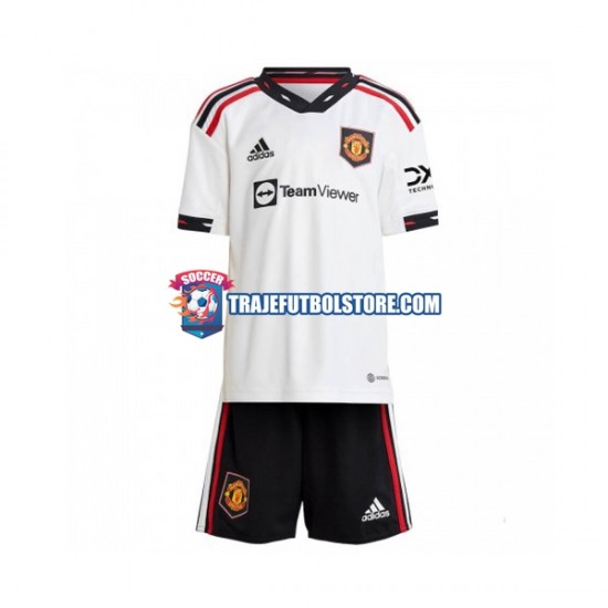 Camiseta 2ª Manchester United Niño 2022-2023 Manga Corta