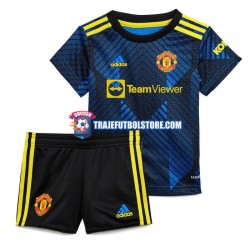 Camiseta 3ª Manchester United Niño 2021-2022 Manga Corta