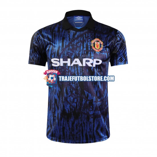 Camiseta 2ª Manchester United 1993 Retro Hombre Manga Corta