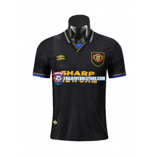 Camiseta 2ª Manchester United Retro Hombre 1994 Manga Corta