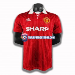 Camiseta 1ª Manchester United Retro Hombre 1994 Manga Corta