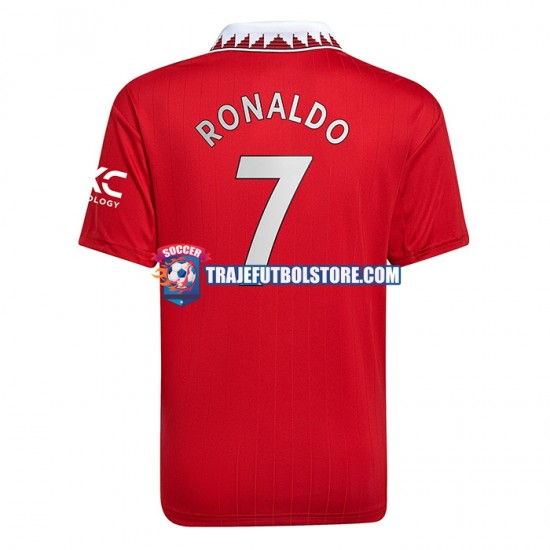 Camiseta 1ª Manchester United Ronaldo 7 Hombre 2022-2023 Manga Corta