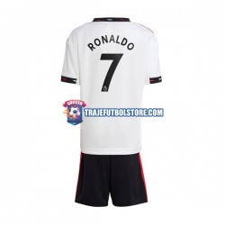 Camiseta 2ª Manchester United Ronaldo 7 Niño 2022-2023 Manga Corta