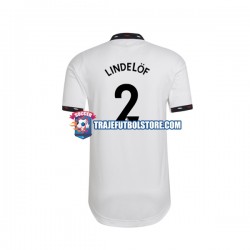 Camiseta 2ª Manchester United Victor Lindelof 2 Hombre 2022-2023 Manga Corta