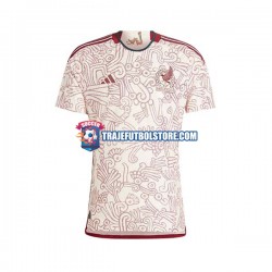 Camiseta 2ª México Hombre Copa Mundial 2022 Manga Corta