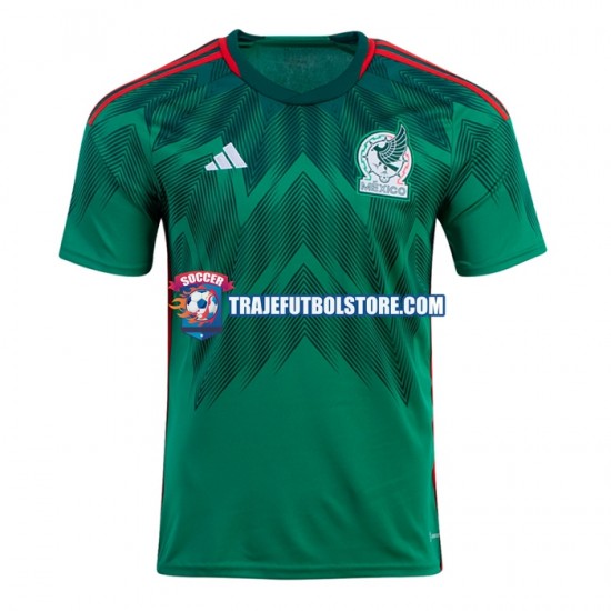 Camiseta 1ª México Hombre Copa Mundial 2022 Manga Corta