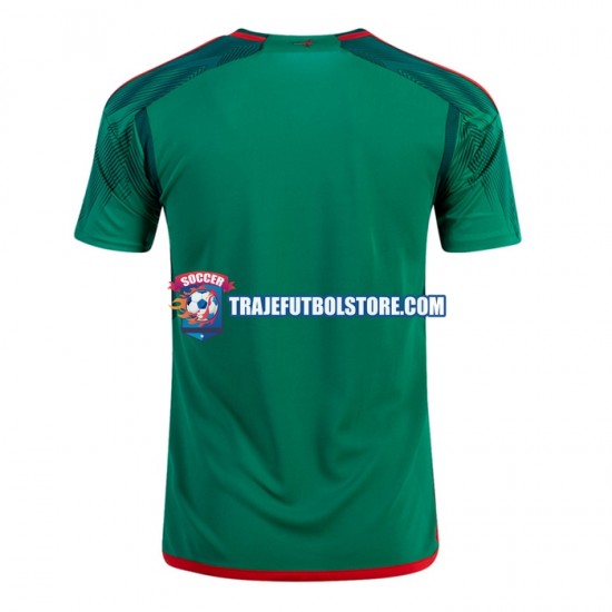 Camiseta 1ª México Hombre Copa Mundial 2022 Manga Corta