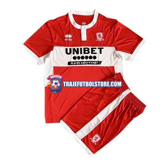 Camiseta 1ª Middlesbrough Niño 2022-2023 Manga Corta