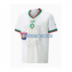 Camiseta 2ª Marruecos Hombre Copa Mundial 2022 Manga Corta