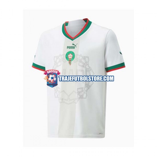 Camiseta 2ª Marruecos Hombre Copa Mundial 2022 Manga Corta