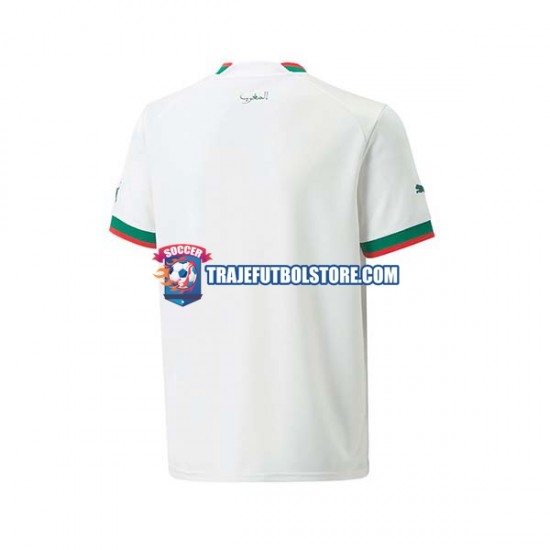 Camiseta 2ª Marruecos Hombre Copa Mundial 2022 Manga Corta