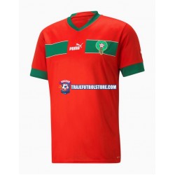 Camiseta 1ª Marruecos Hombre Copa Mundial 2022 Manga Corta