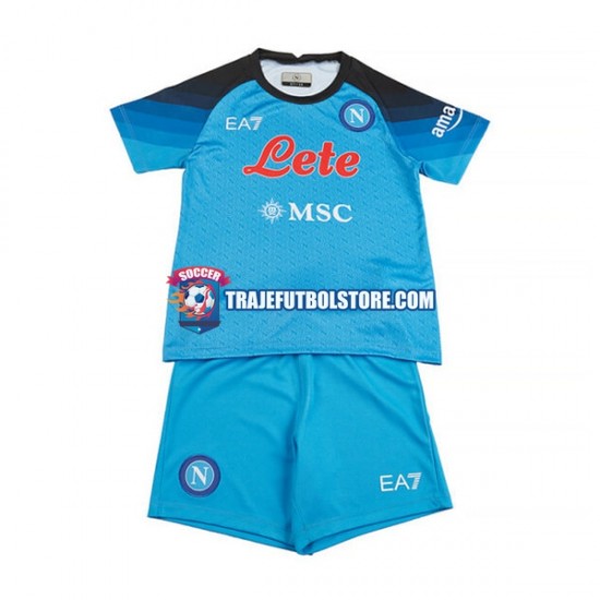 Camiseta 1ª Napoli Niño 2022-2023 Manga Corta