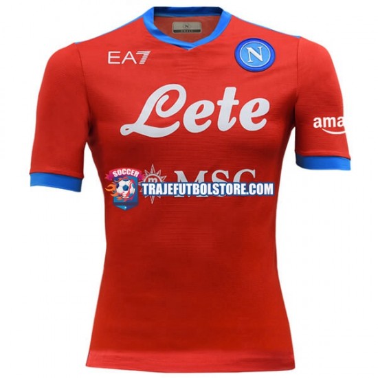 Camiseta 3ª Napoli Hombre 2021-2022 Manga Corta