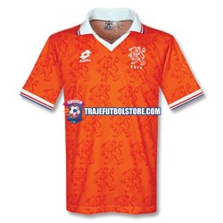 Camiseta 1ª Países Bajos 1996 Retro Hombre Manga Corta
