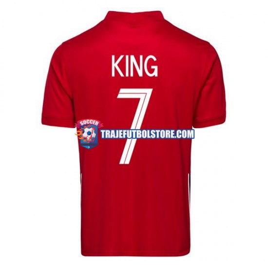 Camiseta 1ª Noruega Joshua King 7 2020-2021 Hombre Manga Corta