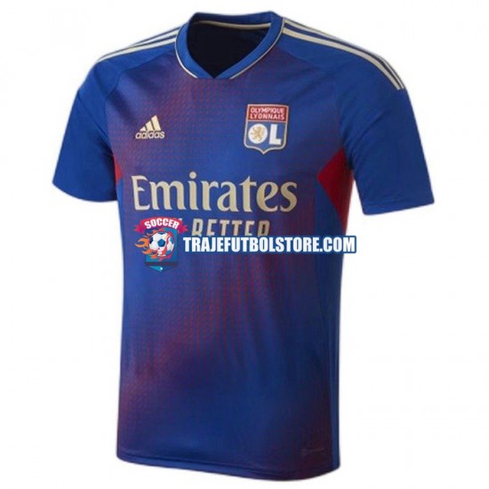 Camiseta 4ª Olympique de Lyon Hombre 2022-2023 Manga Corta