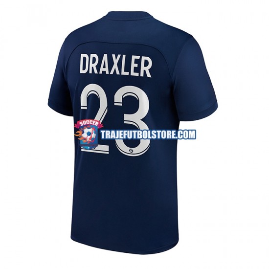 Camiseta 1ª Paris Saint-Germain Draxler 23 Hombre 2022-2023 Manga Corta