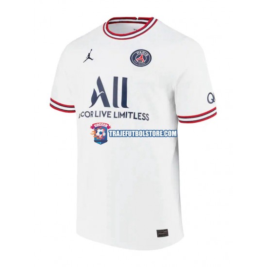 Camiseta 4ª Paris Saint-Germain Hombre 2021-2022 Manga Corta