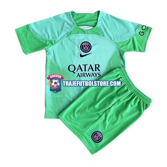 Camiseta 1ª Paris Saint-Germain Portero Niño 2022-2023 Manga Corta