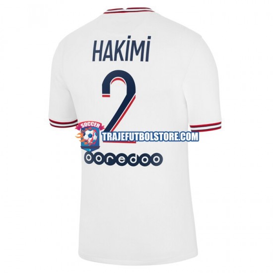 Camiseta 4ª Paris Saint-Germain Hakimi 2 Hombre 2021-2022 Manga Corta
