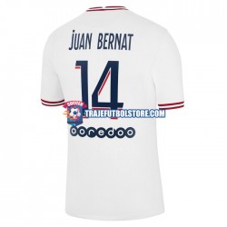 Camiseta 4ª Paris Saint-Germain Juan Bernat 14 Hombre 2021-2022 Manga Corta