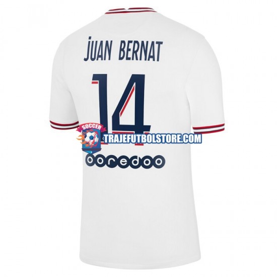 Camiseta 4ª Paris Saint-Germain Juan Bernat 14 Hombre 2021-2022 Manga Corta