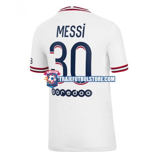 Camiseta 4ª Paris Saint-Germain Lionel Messi 30 Hombre 2021-2022 Manga Corta