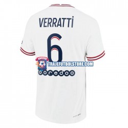 Camiseta 4ª Paris Saint-Germain Marco Verratti 6 Hombre 2021-2022 Manga Corta