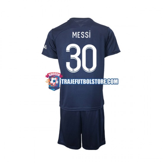 Camiseta 1ª Paris Saint-Germain Messi 30 Niño 2022-2023 Manga Corta