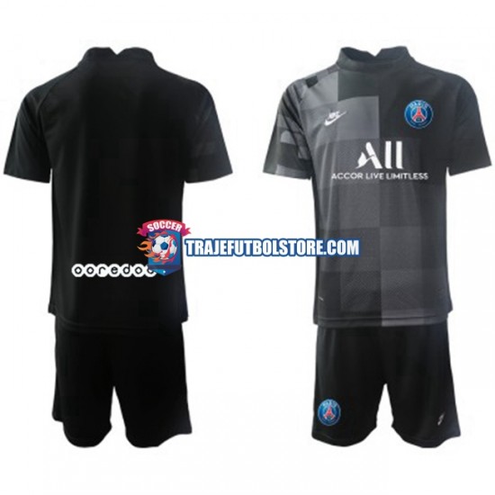 Camiseta 2ª Paris Saint-Germain PSG Portero Niño 2021-2022 Manga Corta