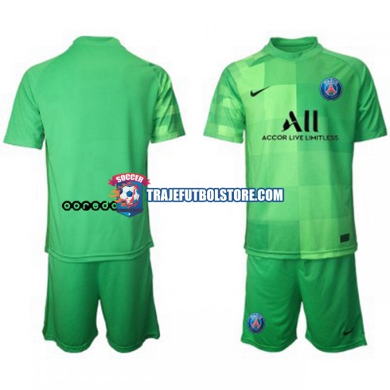 Camiseta 3ª Paris Saint-Germain PSG Portero Niño 2021-2022 Manga Corta