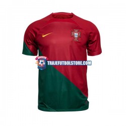 Camiseta 1ª Portugal Hombre Copa Mundial 2022 Manga Corta
