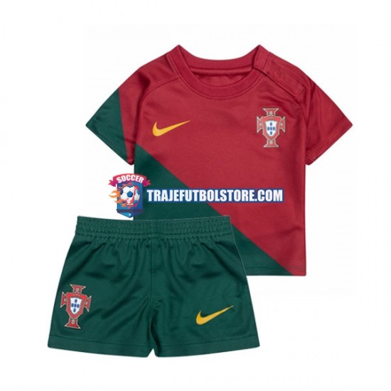 Camiseta 1ª Portugal Niño Copa Mundial 2022 Manga Corta