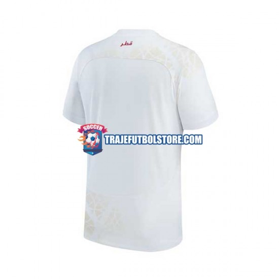 Camiseta 2ª Catar Hombre Copa Mundial 2022 Manga Corta