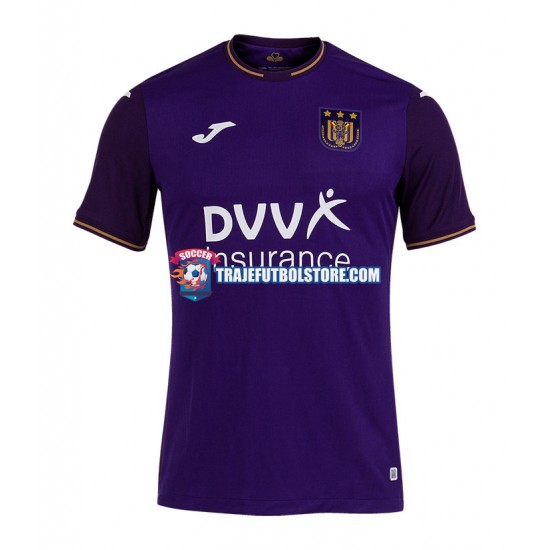 Camiseta 1ª RSC Anderlecht Hombre 2021-2022 Manga Corta