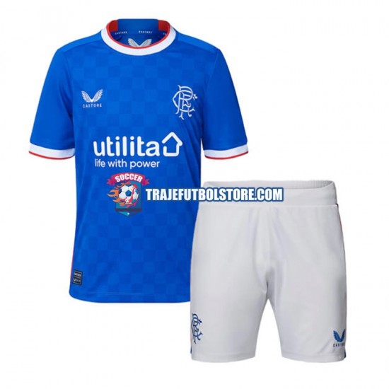 Camiseta 1ª Rangers Niño 2022-2023 Manga Corta