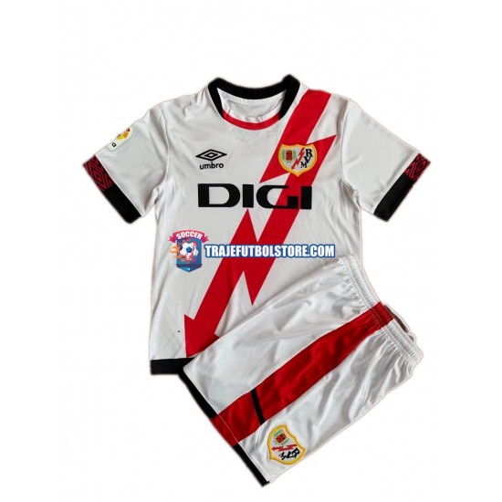 Camiseta 1ª Rayo Vallecano Niño 2021-2022 Manga Corta