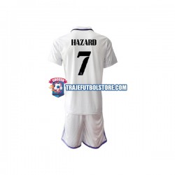 Camiseta 1ª Real Madrid Eden Hazard 7 Niño 2022-2023 Manga Corta