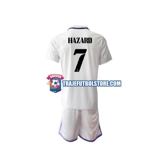 Camiseta 1ª Real Madrid Eden Hazard 7 Niño 2022-2023 Manga Corta